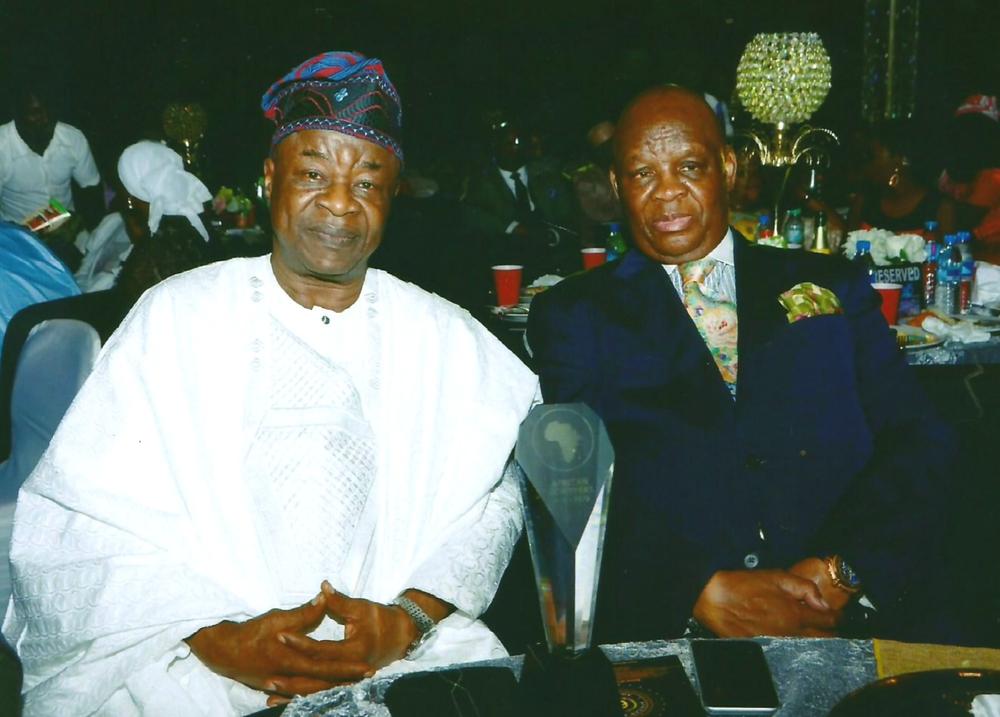 WALE ADENUGA MFR SEATED WITH LULU LOUIS MNGUNI, SOUTH AFRICA'S HIGH COMMISSIONER TO NIGERIA