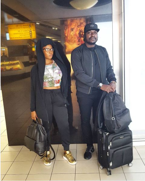 Yemi Alade and manager Taiye Aliyu 