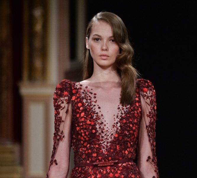 Ziad nakad store red dress