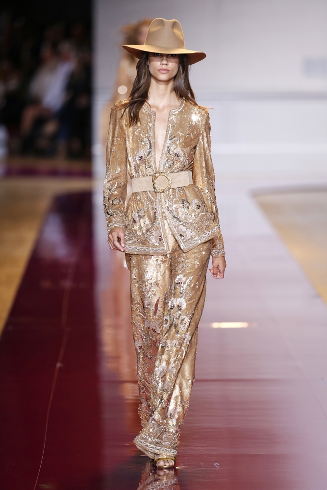 PARIS, FRANCE - JULY 6: A model walks the runway during the Zuhair Murad Haute Couture Fall/Winter 2016-2017 show as part of Paris Fashion Week on July 6, 2016 in Paris, France. (Photo by Estrop/Getty Images)