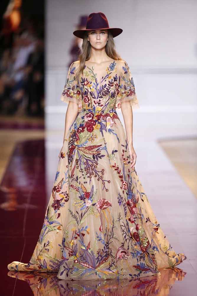 PARIS, FRANCE - JULY 6: A model walks the runway during the Zuhair Murad Haute Couture Fall/Winter 2016-2017 show as part of Paris Fashion Week on July 6, 2016 in Paris, France. (Photo by Estrop/Getty Images)