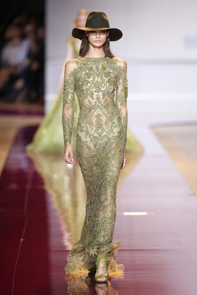 PARIS, FRANCE - JULY 6: A model walks the runway during the Zuhair Murad Haute Couture Fall/Winter 2016-2017 show as part of Paris Fashion Week on July 6, 2016 in Paris, France. (Photo by Estrop/Getty Images)