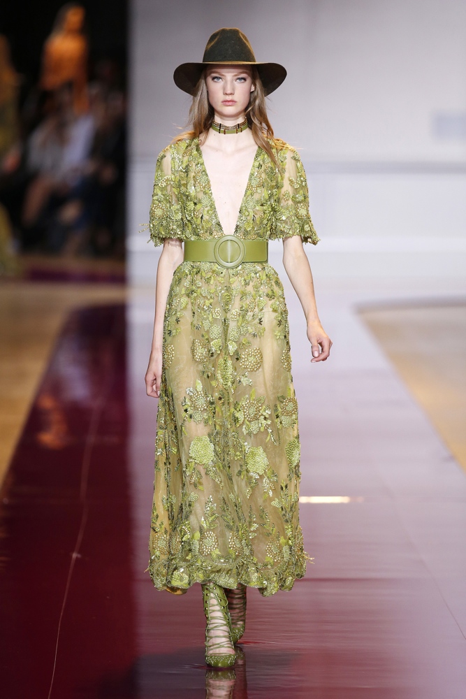 PARIS, FRANCE - JULY 6: A model walks the runway during the Zuhair Murad Haute Couture Fall/Winter 2016-2017 show as part of Paris Fashion Week on July 6, 2016 in Paris, France. (Photo by Estrop/Getty Images)