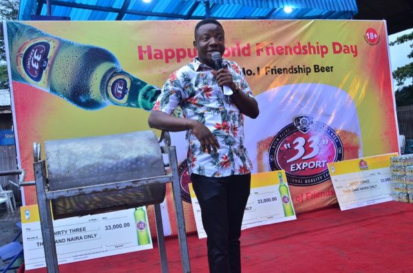 Comedian Bash rocks the 33 Friendship Party in Lagos
