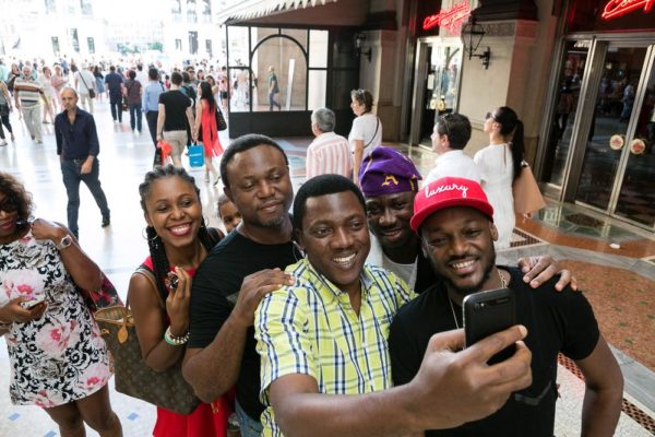 2Baba and the team taking a selfie