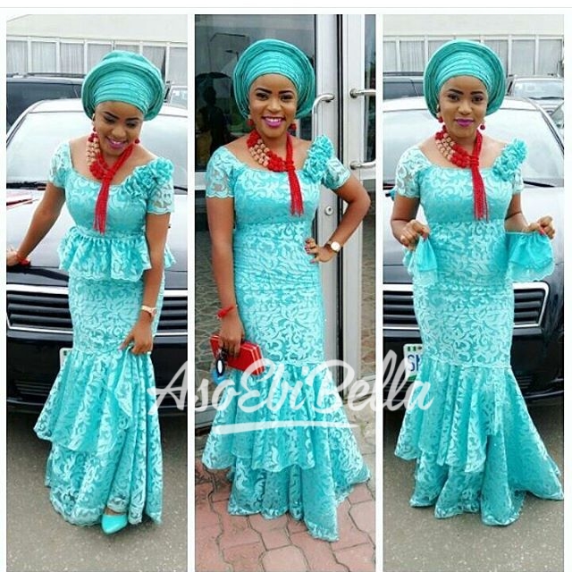 bella naija cord lace styles 2018