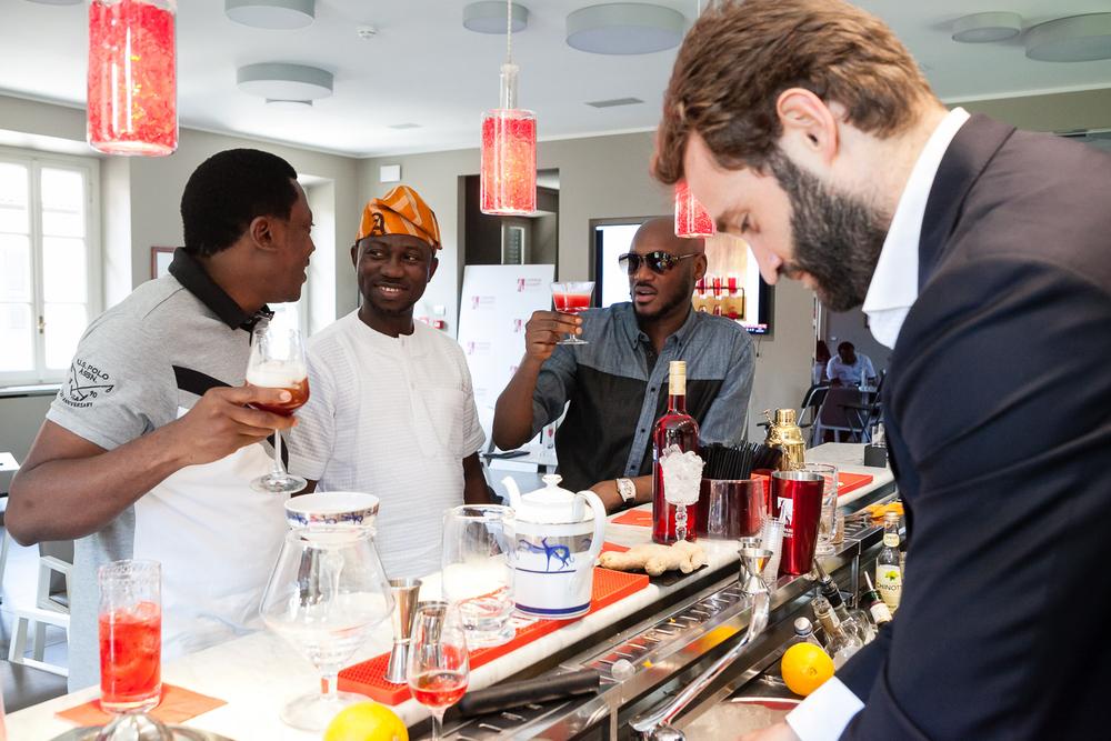 Abayomi Ajao, Ayeni Adekunle and 2Baba at Home of Campari Nigeria