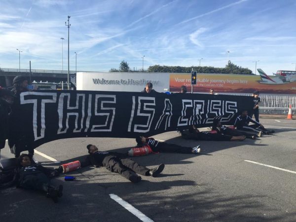 #BlackLivesMatter Protesters Block Heathrow Airport MotorWay (Photos)