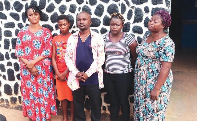 Image result for four ladies have been paraded by the police in Enugu State for confirming’ fake prophecies for pastors in Enugu, Abakiliki and Anambra State.