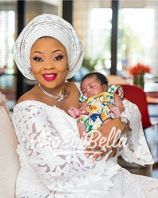 Fola @temitom24 and her baby Ruby_aso ebi, asoebi, asoebibella