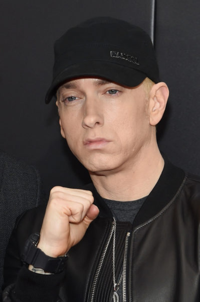 Eminem attends the New York premiere of "Southpaw" at AMC Loews Lincoln Square on July 20, 2015