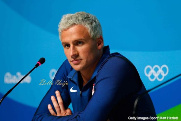 RIO DE JANEIRO, BRAZIL - AUGUST 12: Ryan Lochte of the United States attends a press conference in the Main Press Center on Day 7 of the Rio Olympics on August 12, 2016 in Rio de Janeiro, Brazil. (Photo by Matt Hazlett/Getty Images)