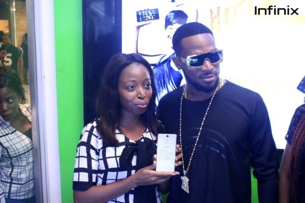 Infinix marketing communications manager & Slots brand ambassador Dbanj