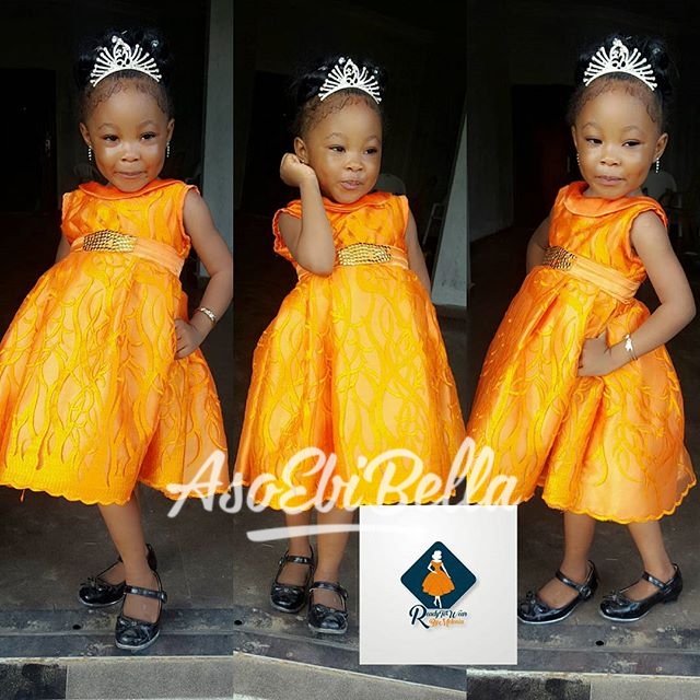 Lil miss sunshine in @readytowearbymelonia_aso ebi, asoebi, asoebibella