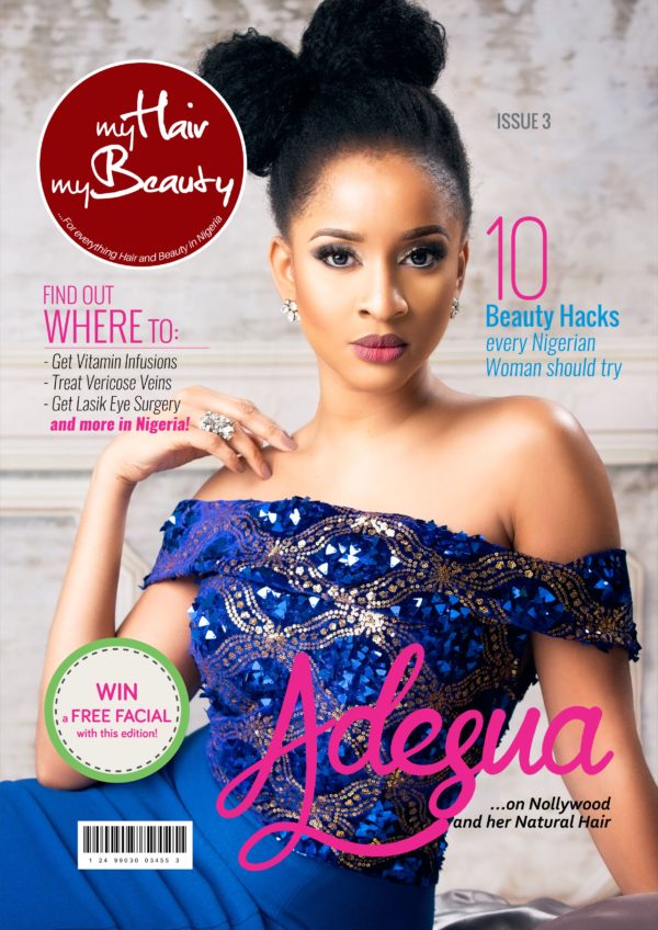 Actress Adesua Etomi is the Cover Star for MyHairMyBeautyNG's 3rd ...