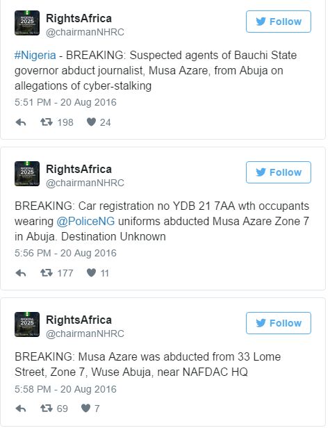 Musa Azare Arrest
