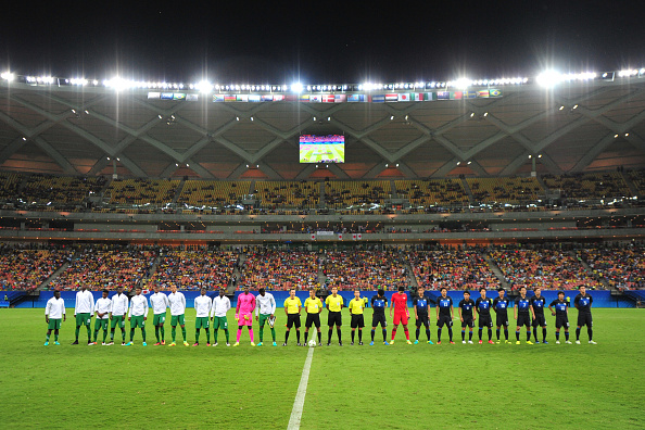 MANAUS, BRAZIL - AUGUST 04: Nigeria and Japan at Arena Amazonia on August 4, 2016 in Manaus, Brazil. (Photo by Bruno Zanardo/Getty Images)
