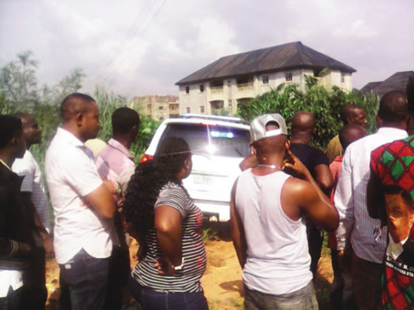 The ambulance used to transport the deceased