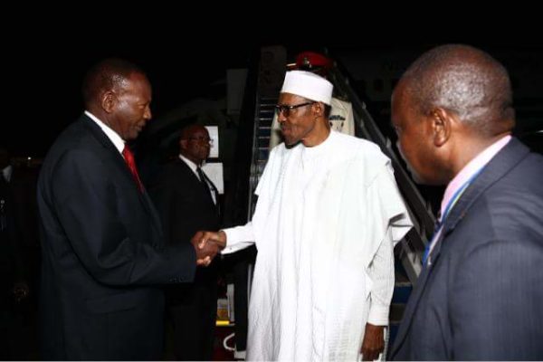 President Buhari Arrives Kenya2