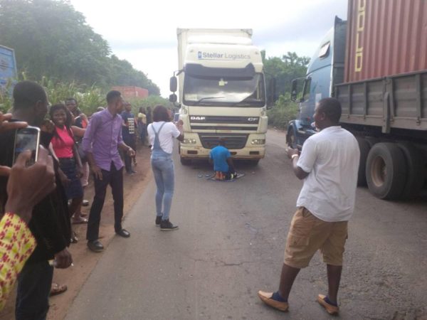 Tanker Driver Halts Traffic