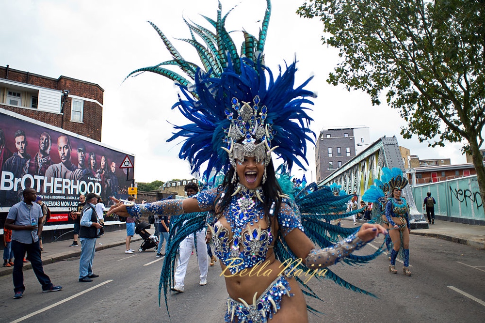 LONDON, ENGLAND - AUGUST 29: A performer takes part in the Notting Hill Carnival on August 29, 2016 in London, England. The Notting Hill Carnival has taken place every year since 1966 in Notting Hill in north-west London and is one of the largest street festivals in Europe with more than a million people expected over two days. on August 29, 2016 in London, England. (Photo by Ben A. Pruchnie/Getty Images)