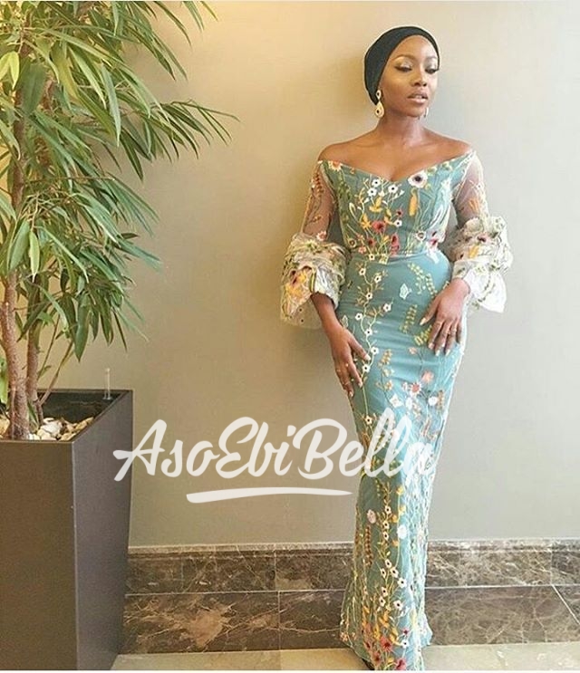 @inidimaokojie in @fablanebyderin Fabric by @glitz_allure_fabrics