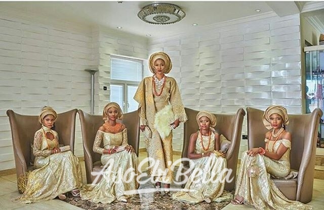 Bride @thedrkemi and her beautiful sisters Photography by @keziie Event Planner @bankysuevents