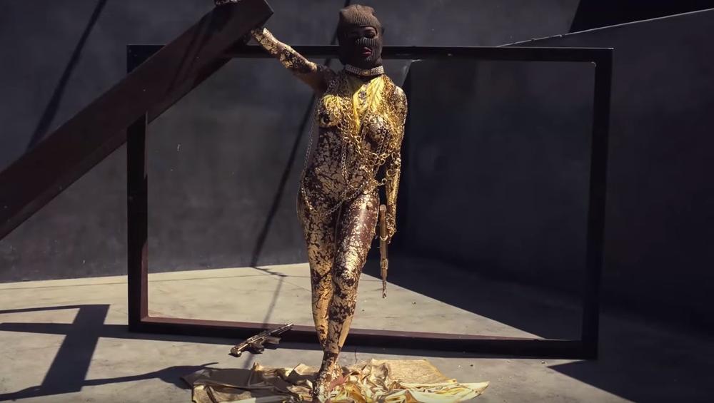 Teyana Taylor wears only Gold and Chains in her Stop-motion visual for Champions" freestyle | BellaNaija