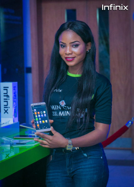 Infinix staff at the launch event