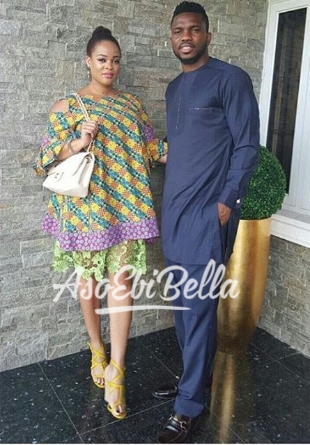 Joseph Yobo & Adaeze Yobo Dress by @dollycoutureng