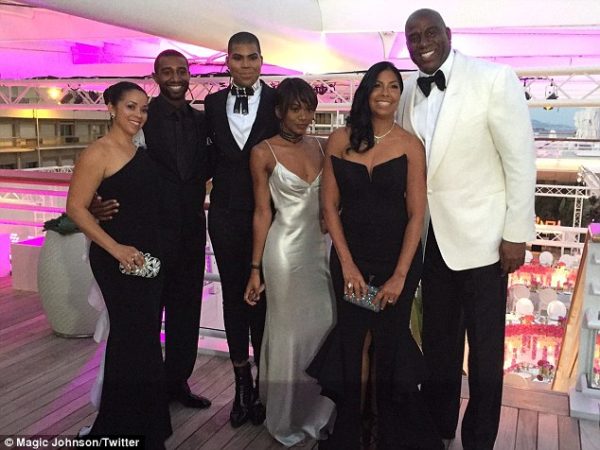 Magic Johnson, WIfe Cookie & Kids