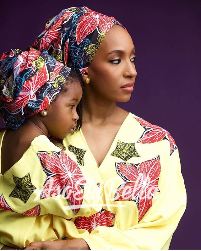 Maryam and her baby girl @bighstudios, assisted by @kunle_laniyan