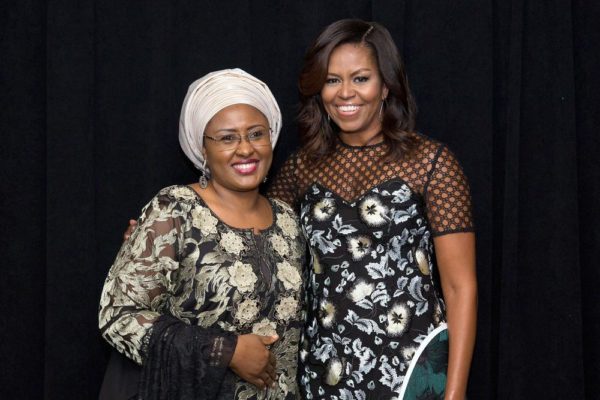 Michelle Obama and Aisha Buhari, First Lady of Nigeria