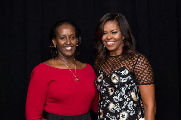 Michelle Obama and Jeannette Kagame, First Lady of Rwanda