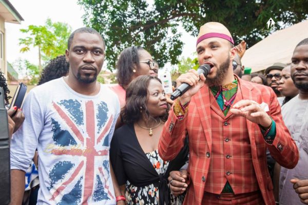 Ohis and Jidenna at his Primary School