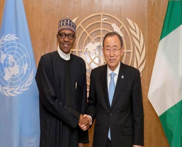 President Buhari and Ban Ki-moon