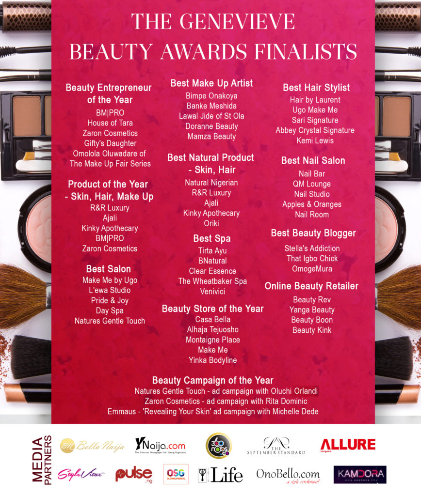 Revised Beauty Awards Finalists Poster