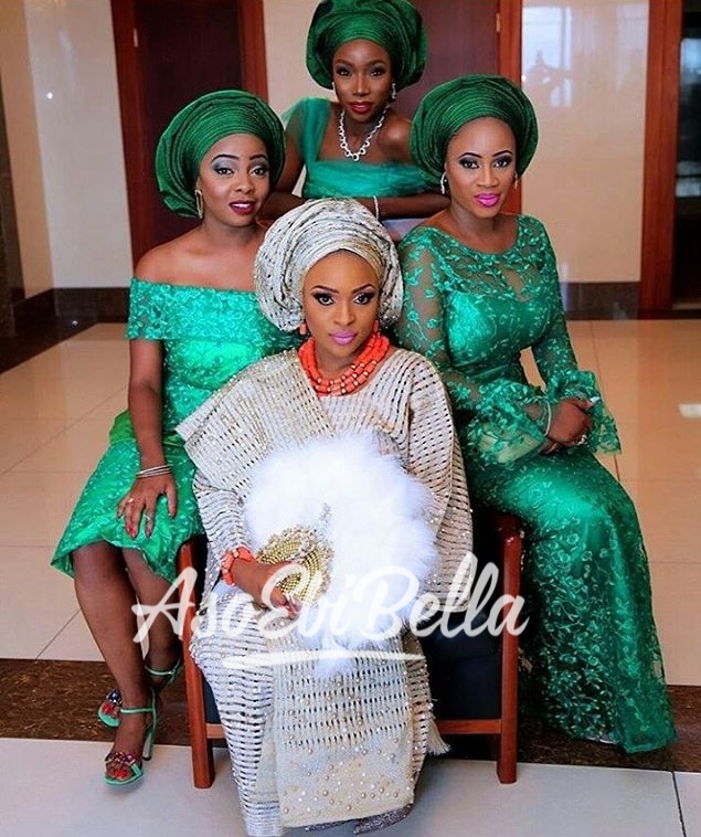 Stunning bride & her #AsoEbiBella MUA @banksbmpro