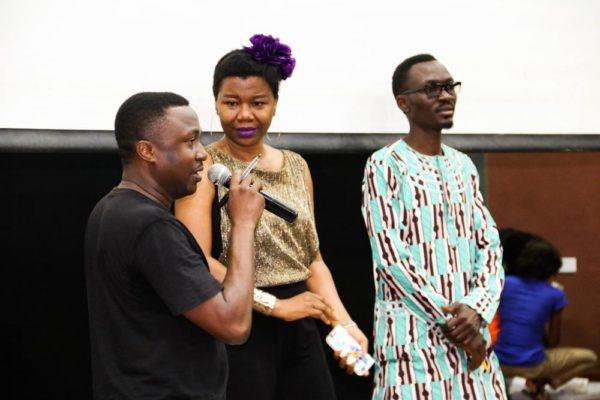 The Judges_ Wale Adenuga Jnr, Abiola Adenuga and Lekan Ayinde addressing the auditionees