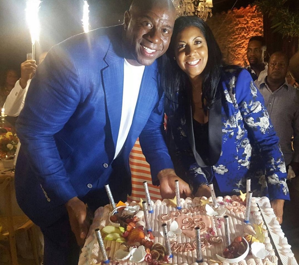 Cookie Johnson Threw Husband Magic Johnson A 60th Birthday