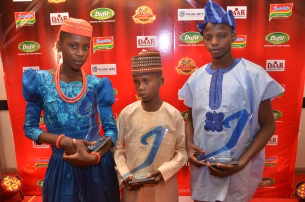 winners, 2016 indomie independence day awards for heroes ofnigeria (iida) physical bravery category, favour uwene; social bravery category, salisu ibrahim and intellectual bravery category, babatimileyin daomi, at the 2016 iida held in lagos.