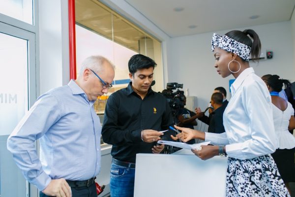 Accreditation of Guests at the launch of Union Bank's Elite Banking Segment