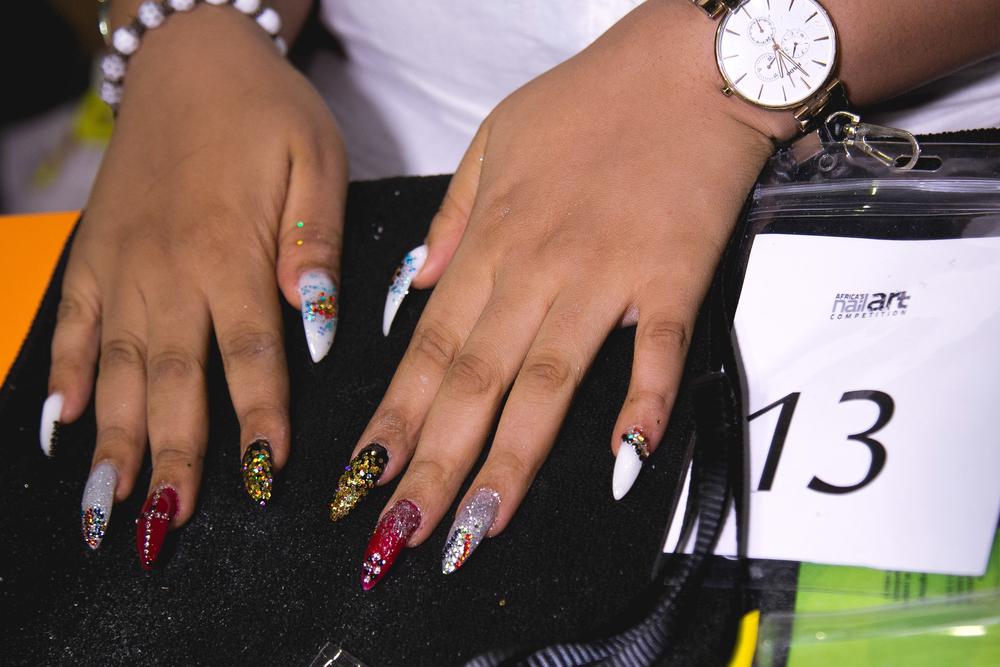 Winner of the 2016 African Nail Art Competition walks away with