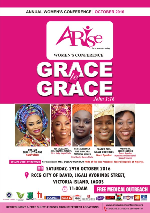 Dolapo Osinbajo, Bolanle Ambode to speak as Pastor Siju Iluyomade hosts