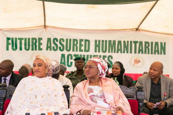 Aisha Buhari Donates Food Stuff to Kaga Community