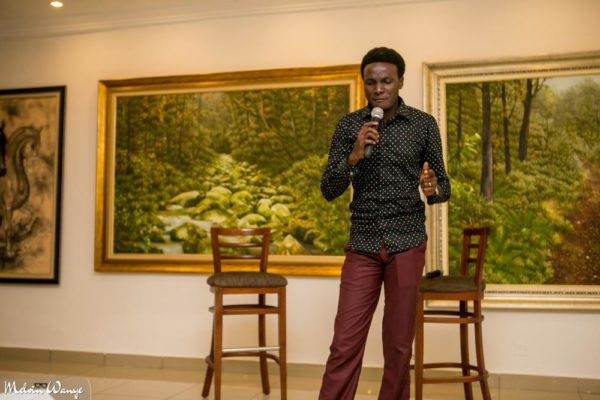 Bishop Eruohi performing at the event