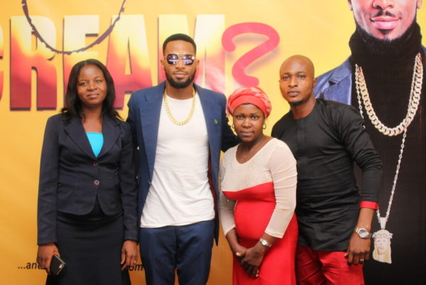 CREAM winners, Totlulope Folarin, Dbanj, Glory Bassey and Olakanmi Olalekan