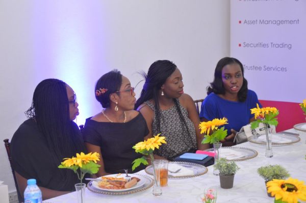 Guest introductions at the Women in Finance NG brunch 