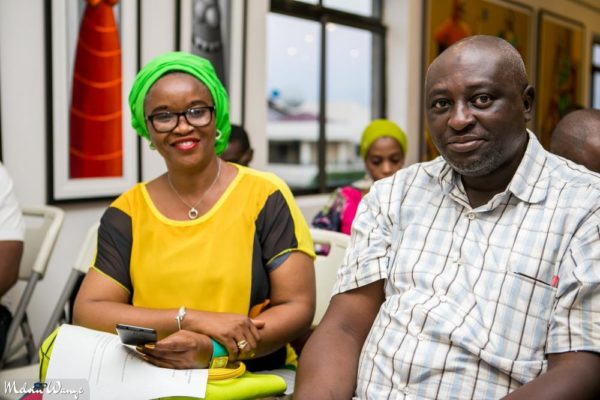 Dr. Lizzy Ben-Iheanacho, Director Research and Documentation, National Council for Art and Culture with Mallam Denja Abdullahi, President of ANA