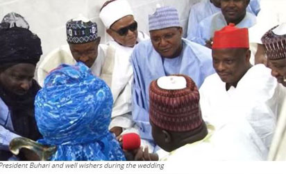 President Buhari with Well-Wishers